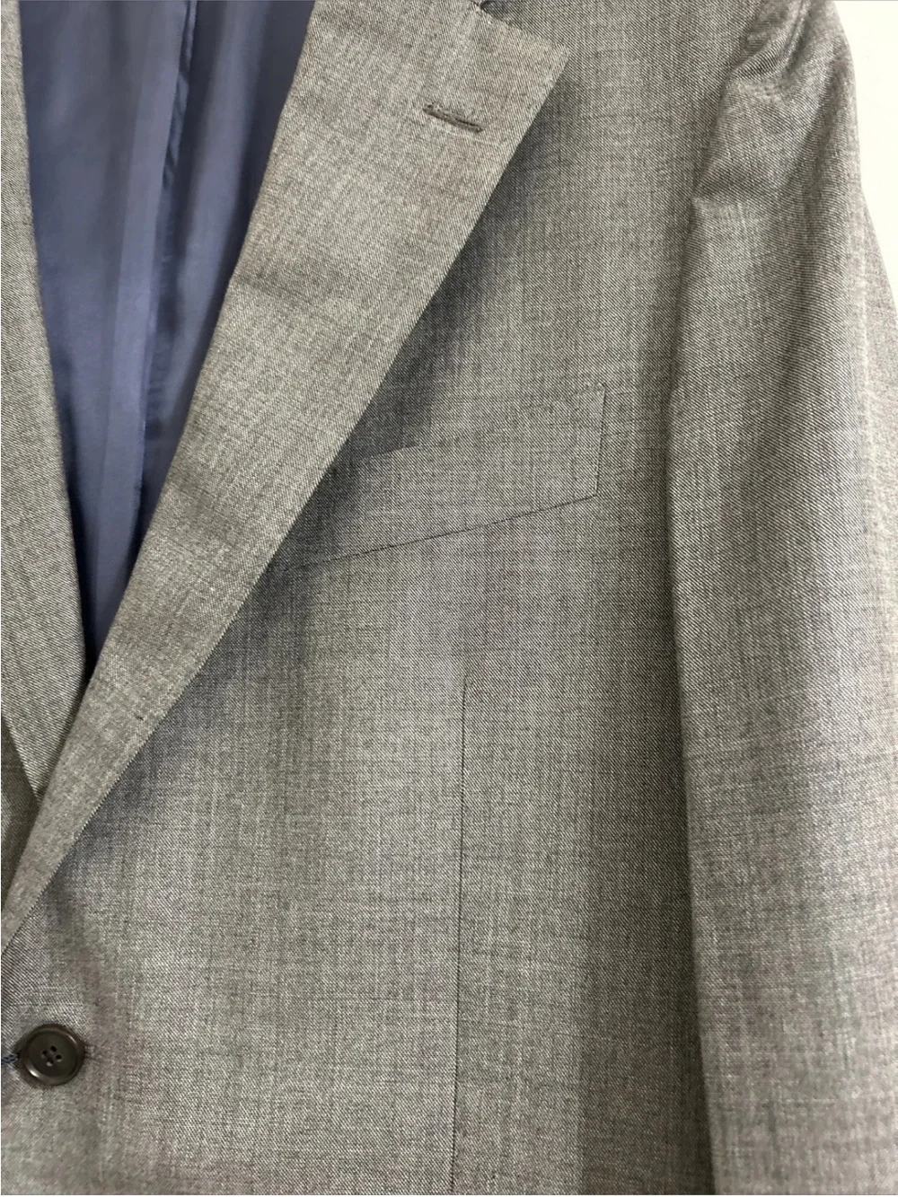 SuitSuppy Ethomas Hartford Men’s Pure Wool Super 150’s Grey Blazer Size 52/42